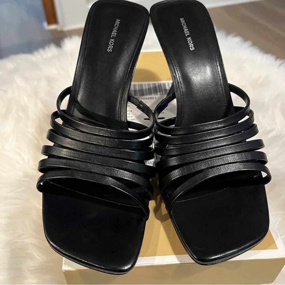 NIB MICHAEL MICHAEL KORS 10M Haisley Leather Sandal - Picture 3 of 7